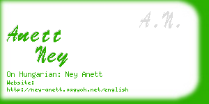 anett ney business card